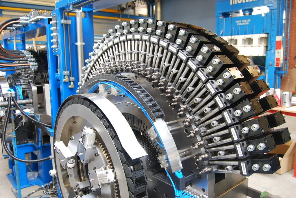 Ponsmachine buizen rondom